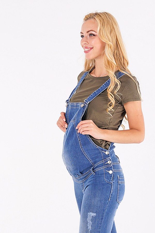 maternity overalls blue denim