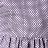 violet white dot dress