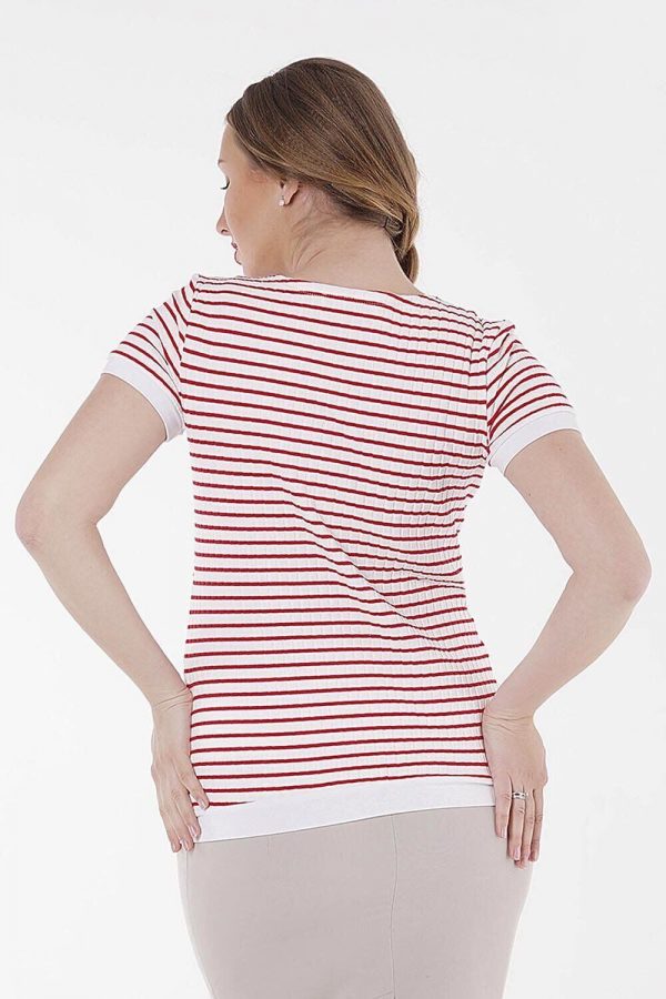 back view of maternity shirt