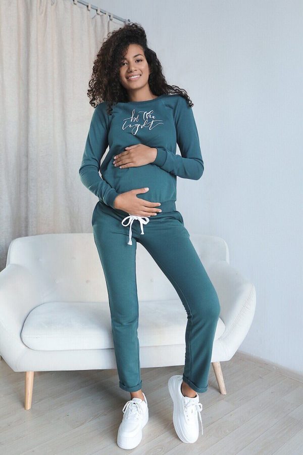 maternity sweatsuit seafoam,