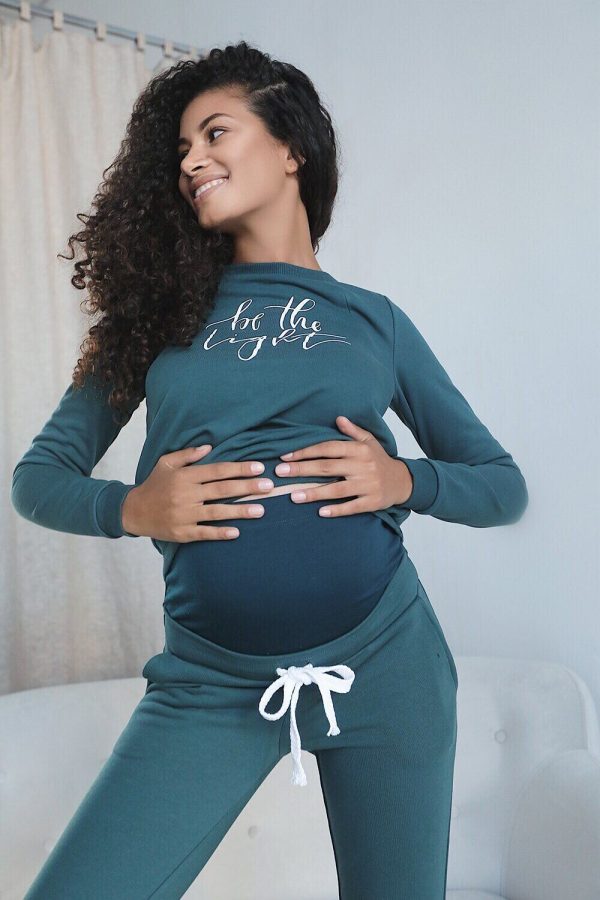 maternity sweatsuit seafoam