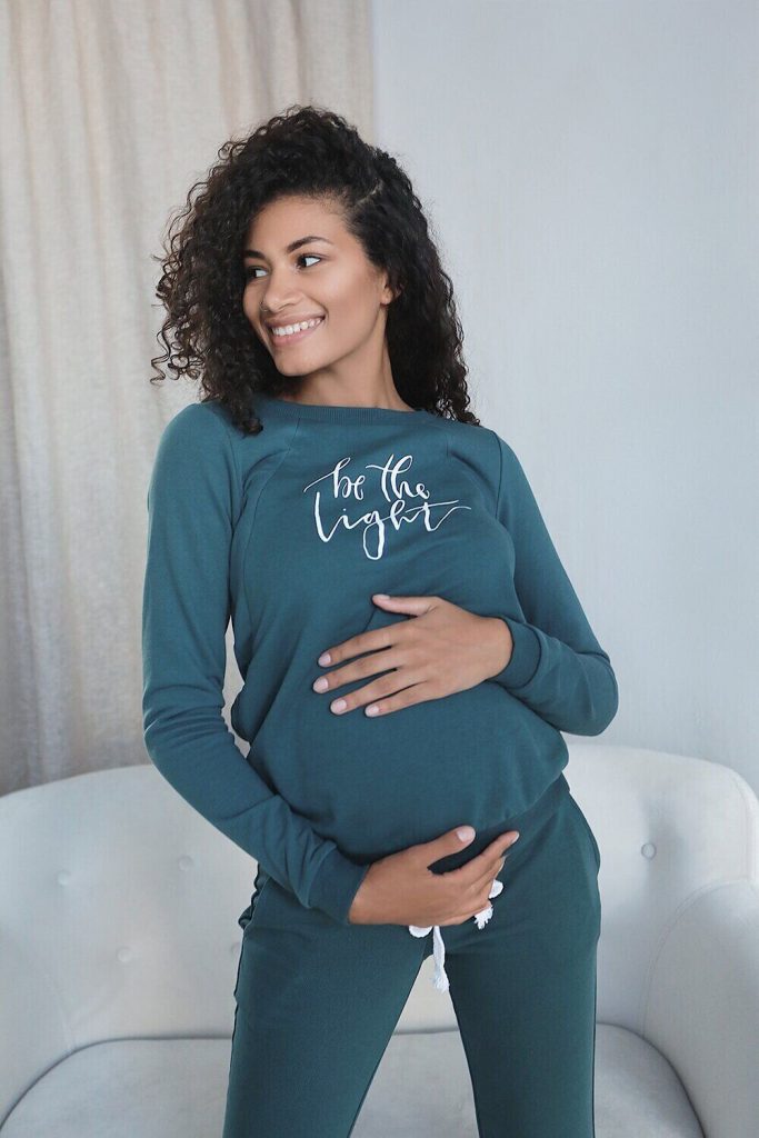 maternity sweatsuit seafoam