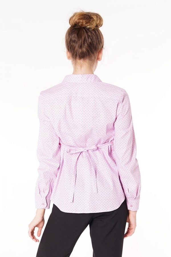 back view of maternity blouse