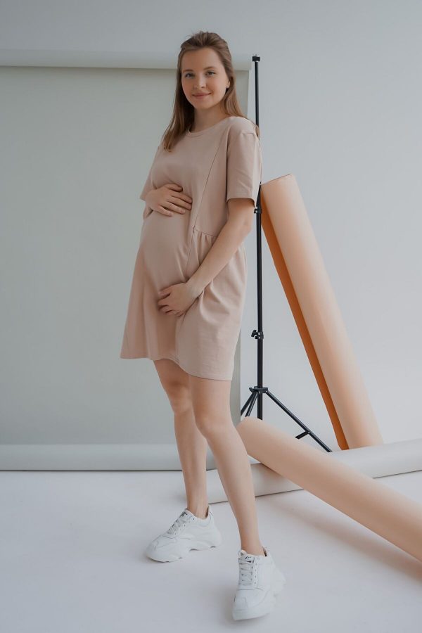 maternity nursing casual dress light color