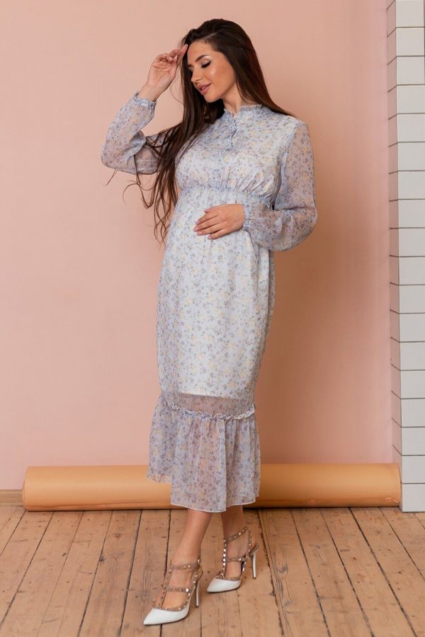 maternity dress light long sleeve