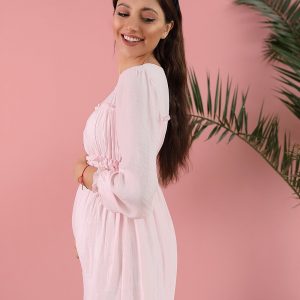 maternity dress pink