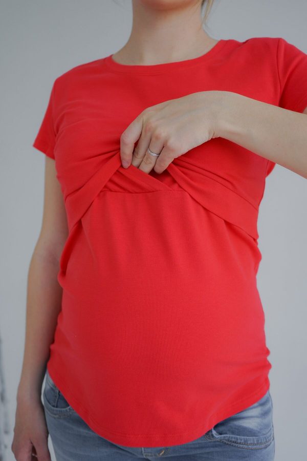 maternity-short-sleeve-shirt-red