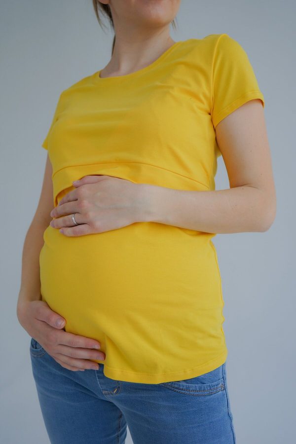 maternity-short-sleeve-shirt-yellow