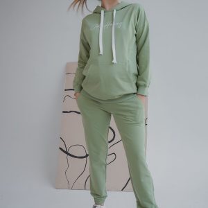 maternity sweatsuit olive green, nursing sweatsuit