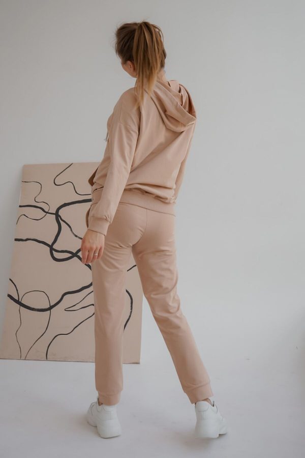 back view of maternity sweatsuit