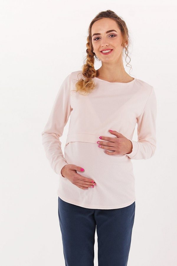 beige maternity top