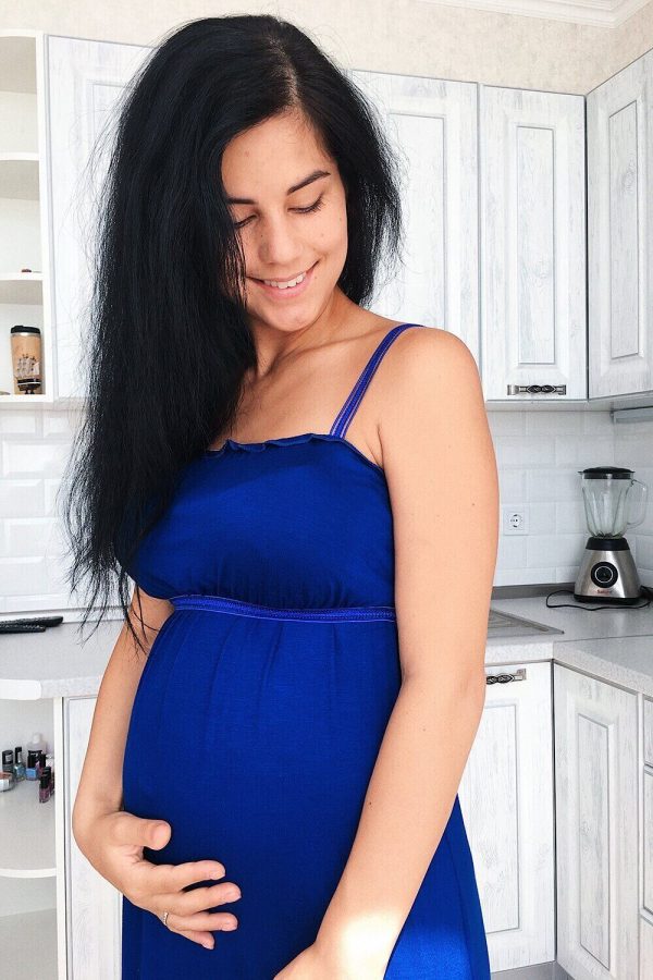 navy blue maternity nightgown online