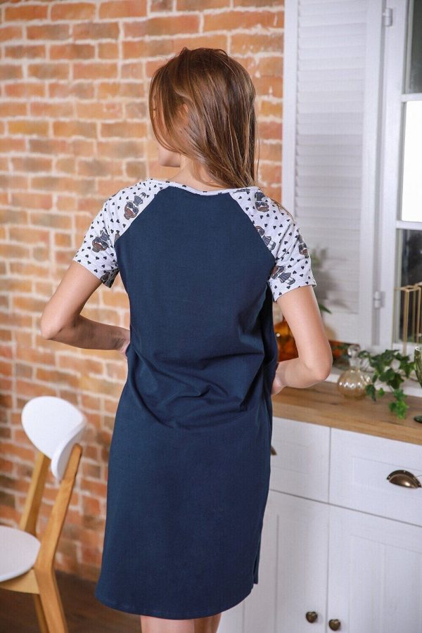 back view maternity nightgown