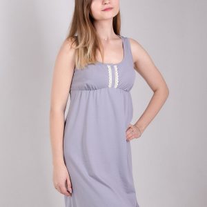 violet grey nursing nightgown