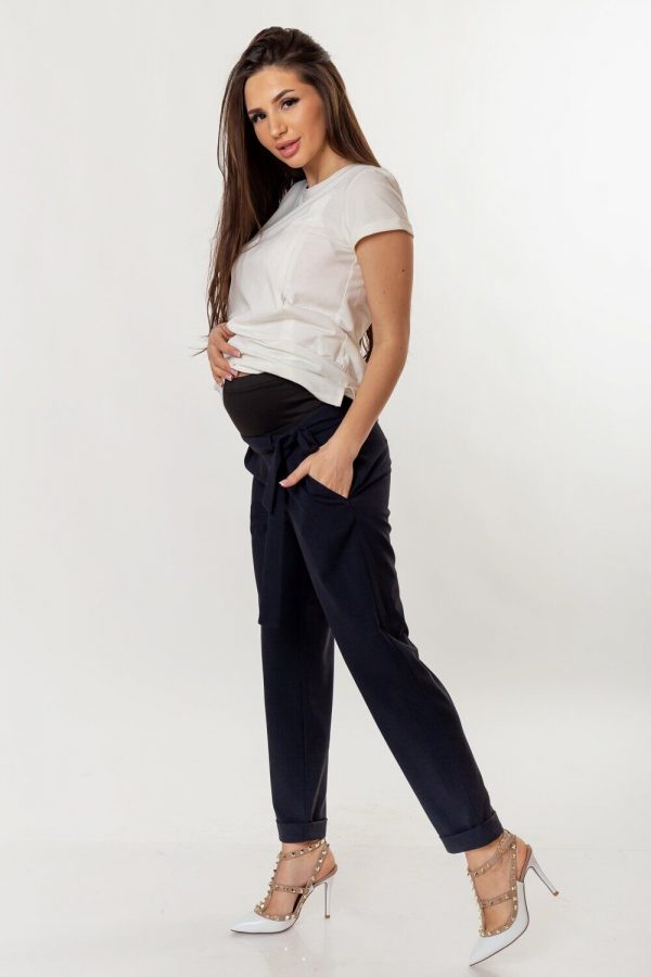 maternity trousers-dark-blue