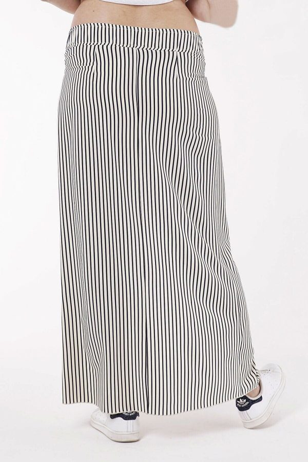 maternity skirt white black stripe 4