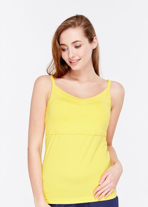 maternity top yellow