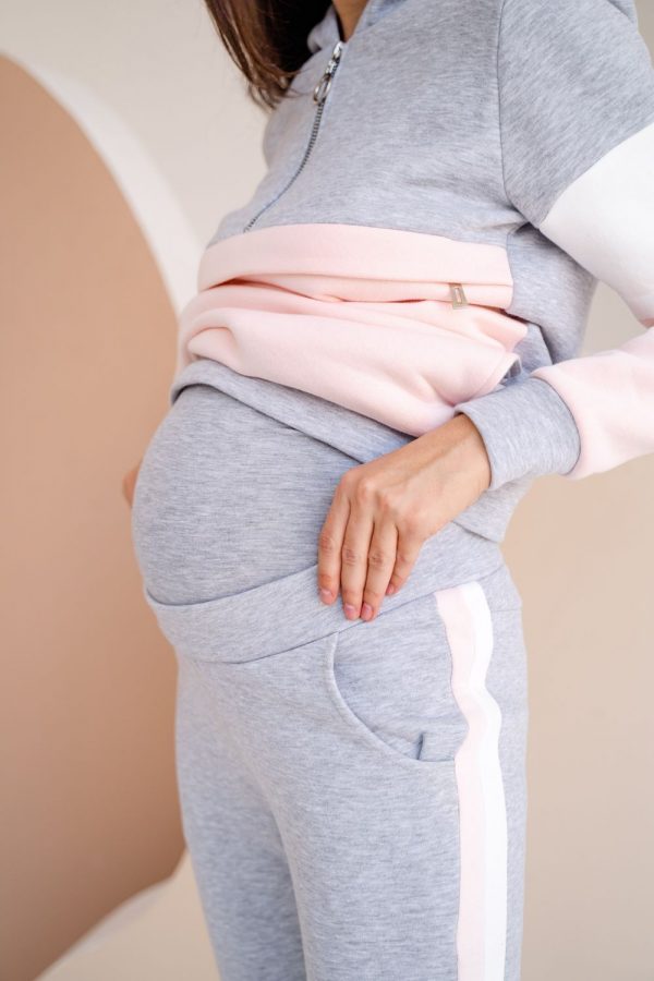 maternity sweatsuit grey