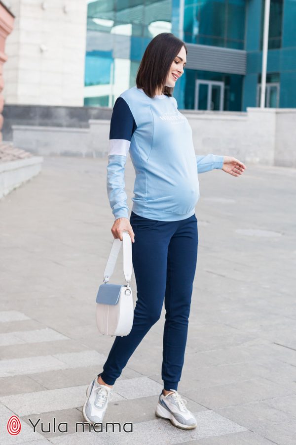 blue maternity sweatsuit 3