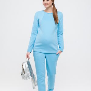 maternity sweatsuit blue