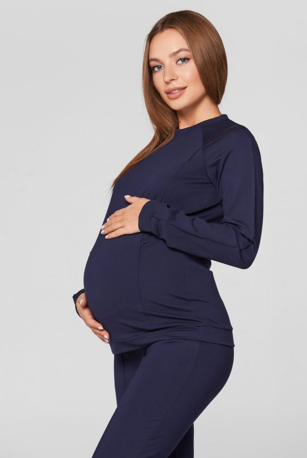 maternity sweatsuit navy blue