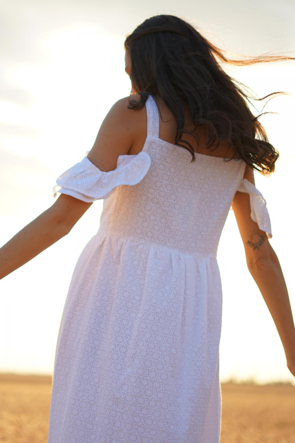 maternity white dress