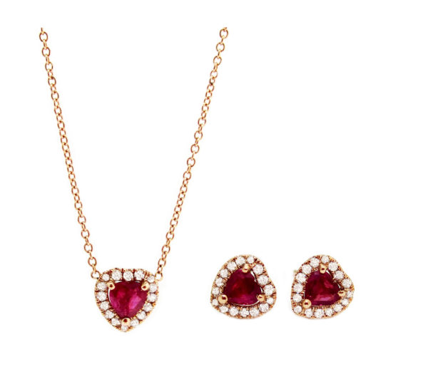 gold ruby jewelry set