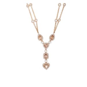 Heart Yellow Diamond Necklace