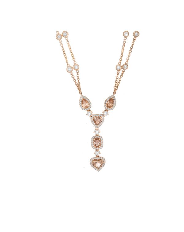 Heart Yellow Diamond Necklace