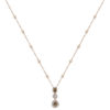 gold gem diamond necklace