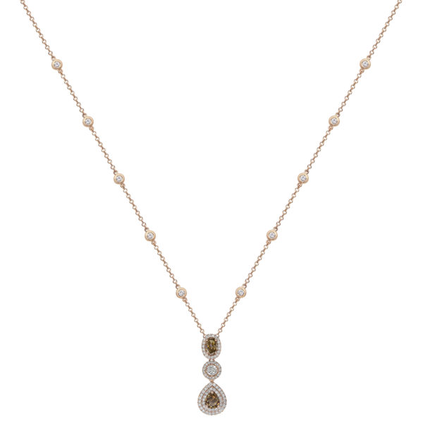 gold gem diamond necklace