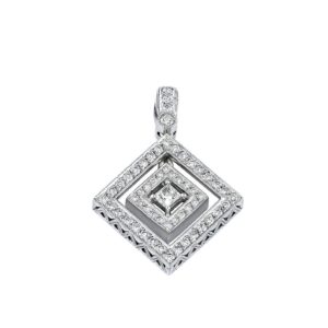 Double Row Diamond Pendant