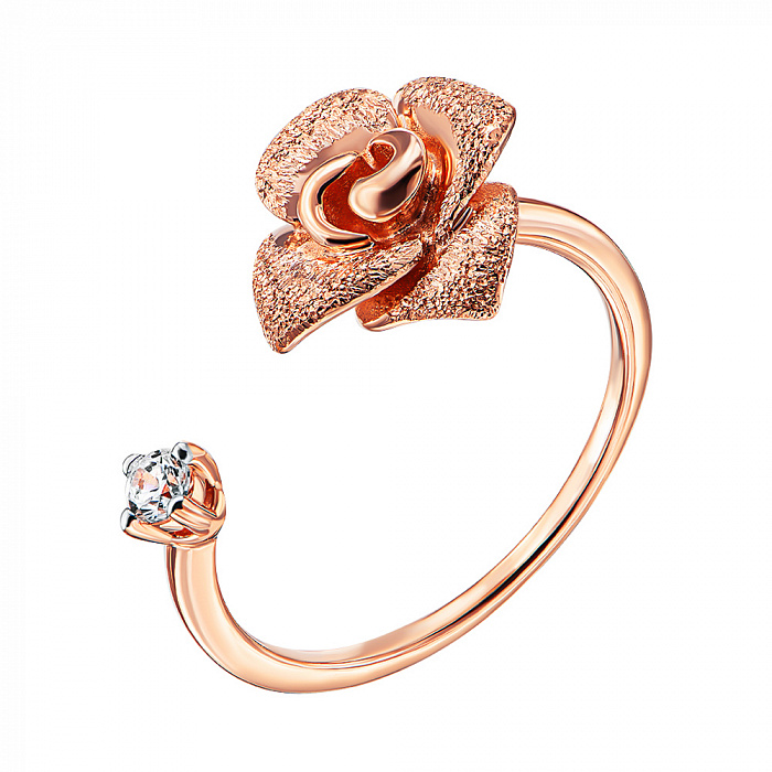 gold flower ring