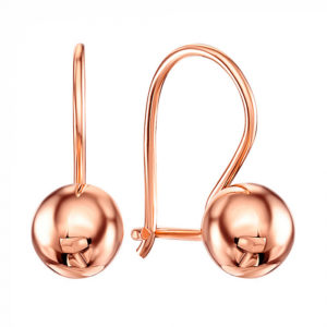 "Pea" Gold Earrings in 14K Rose Gold