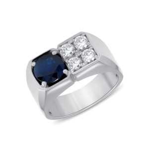 blue-sapphire-and-diamonds-men's-ring