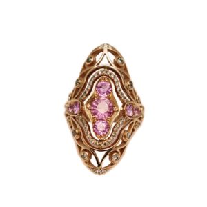 pink-sapphire -shampagne-pink-diamond-oval-ring