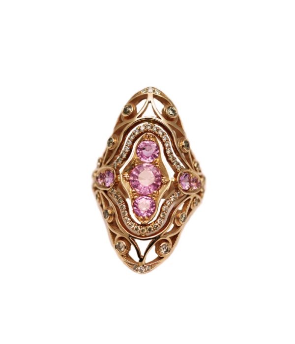 pink-sapphire -shampagne-pink-diamond-oval-ring